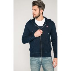 Levi's - Bluza. Niebieskie bluzy męskie marki Levi's®, s, bez wzorów, z bawełny, z kapturem, bez rękawów, z kapturem. Za 259,90 zł.