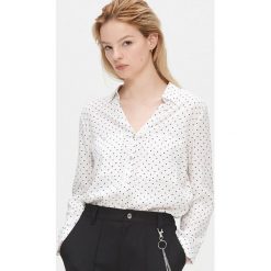 Koszula z wiskozy - Biały. Białe koszule damskie Cropp, s, z wiskozy. Za 59,99 zł.
