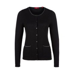 S.Oliver Sweter Damski 36 Czarny. Czarne swetry rozpinane damskie S.Oliver, s. W wyprzedaży za 116,00 zł.