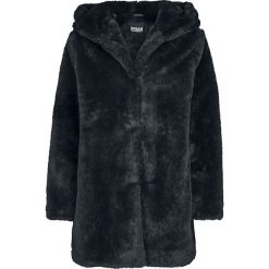 Kurtki damskie: Urban Classics Ladies Hooded Teddy Coat Kurtka damska czarny