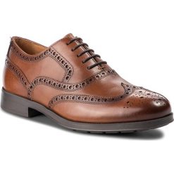 Półbuty GEOX - U Hilstone 2Fit B U824PB 00043 C6001 Cognac. Brązowe półbuty skórzane męskie marki Geox. W wyprzedaży za 409,00 zł.