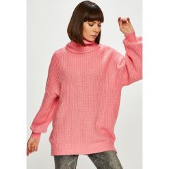 Noisy May - Sweter Gerda. Różowe swetry damskie Noisy May, s, bez wzorów, z elastanu, z krótkim rękawem, krótkie, bez kaptura. W wyprzedaży za 69,90 zł.