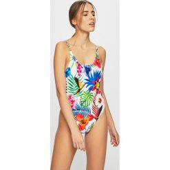Desigual - Strój kąpielowy. Białe stroje kąpielowe damskie Desigual, s, bez wzorów, z elastanu. W wyprzedaży za 139,90 zł.