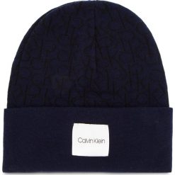 Czapka CALVIN KLEIN - Ck Knitted Beanie M K50K504103 448. Niebieskie czapki męskie Calvin Klein, bez wzorów, z bawełny. Za 159,00 zł.
