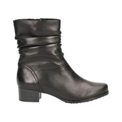 Caprice Botki czarny female czarny 37.5 (UK4.5). Czarne botki damskie Caprice, ze skóry, eleganckie, bez obcasa, bez zapięcia. Za 349,00 zł.