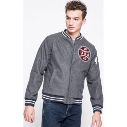 Wrangler - Kurtka bomber. Szare kurtki męskie marki Wrangler, xl, z poliesteru. W wyprzedaży za 479,90 zł.