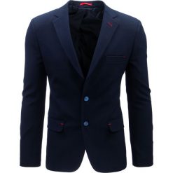 Marynarki męskie: Marynarka męska casual granatowa (mx0360)