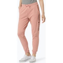 Tommy Hilfiger - Damskie spodnie dresowe, różowy. Różowe spodnie damskie TOMMY HILFIGER, s, z dresówki, eleganckie. Za 299,95 zł.