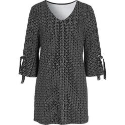 Cellbes Czarno-biała tunika z wiązaniem przy rękawach czarny biały female czarny/biały 58/60. Czarne tuniki damskie Cellbes, z dżerseju. Za 179,00 zł.