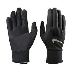 Rękawiczki męskie: Nike Rękawiczki męskie Dri-fit Tempo Run Gloves czarne r. L