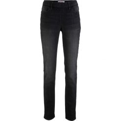 Jegginsy ze stretchem bonprix czarny. Czarne jeansy damskie bonprix, bez wzorów, z jeansu. Za 74,99 zł.