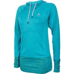 Odlo Bluza damska biegowa Hoody Midlayer Seamless Briana Turkusowa r. L (349101/70440). Niebieskie bluzy sportowe damskie marki Odlo, l. Za 229,58 zł.