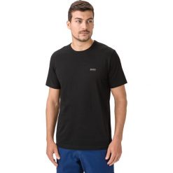 BOSS Koszulka Czarny. Czarne podkoszulki męskie Boss, l, bez wzorów, z bawełny, z krótkim rękawem. Za 219,95 zł.