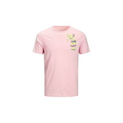 T-shirty z krótkim rękawem Jack Jones 12136539 CUBE TEE. Różowe t-shirty męskie Jack & Jones, xl, bez wzorów, bez kołnierzyka, krótkie. Za 46,07 zł.