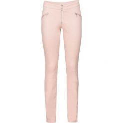 Spodnie Skinny bonprix stary jasnoróżowy. Różowe spodnie damskie bonprix. Za 79,99 zł.