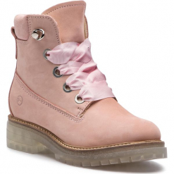 Trapery TAMARIS - 1-26726-31 Light Pink 526. Różowe trapery damskie Tamaris, z wełny, bez obcasa, bez zapięcia. W wyprzedaży za 319,00 zł.