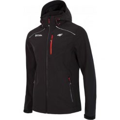 Softshell męski SFM055 z logo Accura. Czarne kurtki sportowe męskie 4f, xl, bez wzorów, z softshellu, bez kaptura. Za 349,00 zł.
