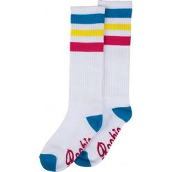 Skarpetki męskie: Podkolanówki „Roller Sock” w kolorze biało-niebieskim