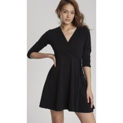Czarna Sukienka Ilelea. Czarne sukienki damskie Renee, xl, bez wzorów, z dzianiny, bez kołnierzyka, bez rękawów. Za 69,99 zł.