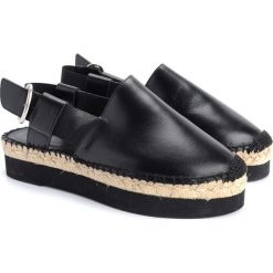 Twin-Set Espadryle. Espadryle damskie Twin Set, bez wzorów, ze skóry, bez zapięcia. Za 299,00 zł.