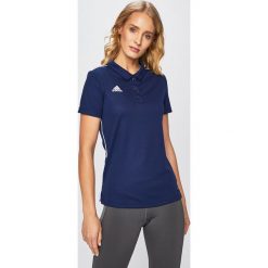 Adidas Performance - Top sportowy. Niebieskie topy damskie adidas Performance, s, bez wzorów, z poliesteru, z krótkim rękawem, climalite (adidas). W wyprzedaży za 89,90 zł.
