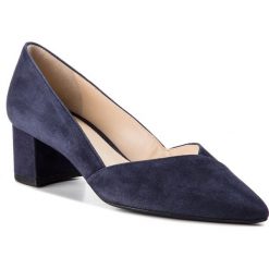 Półbuty HÖGL - 6-104522 Darkblue 3500. Niebieskie półbuty damskie skórzane marki HÖGL, na obcasie. W wyprzedaży za 359,00 zł.