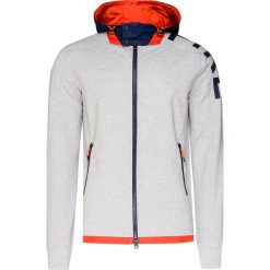 Bluza BOGNER BILL. Szare bluzy męskie Bogner, z nadrukiem, z tkaniny, z kapturem, bez rękawów, bez kaptura. Za 800,00 zł.