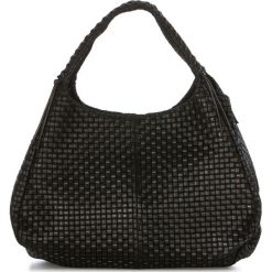 Torebki klasyczne damskie: Skórzana torebka w kolorze czarnym – 43 x 38 x 20 cm