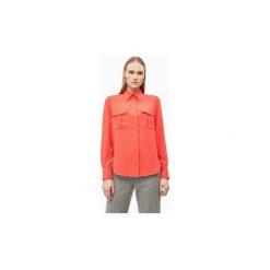 Koszule Calvin Klein Jeans K20K200653 SMOOTH TWILL. Czerwone koszule damskie Calvin Klein Jeans, m, bez wzorów, z jeansu, bez kołnierzyka, bez rękawów. Za 562,51 zł.