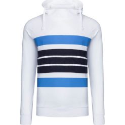 Bluza NAPAPIJRI BREDA. Białe bluzy męskie Napapijri, w paski, z dzianiny, z kapturem, bez rękawów, z kapturem. W wyprzedaży za 252,00 zł.