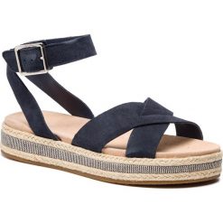 Espadryle CLARKS - Botanic Poppy 261392544 Navy Interest. Niebieskie espadryle damskie Clarks, bez wzorów, ze skóry, bez obcasa. W wyprzedaży za 269,00 zł.