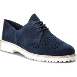 Oxfordy MARCO TOZZI - 2-23621-30 Navy 805. Niebieskie półbuty damskie Marco Tozzi, bez obcasa, na obcasie, bez zapięcia. W wyprzedaży za 159,00 zł.