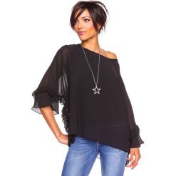 Koszulka "Elisa" w kolorze czarnym. Czarne koszulki damskie Glamour Paris, s, bez wzorów, z okrągłym kołnierzem, bez rękawów. W wyprzedaży za 109,95 zł.