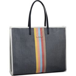Torebka TOMMY HILFIGER - Tommy Beach Bag Raffia AW0AW07982 0F4. Niebieskie torebki klasyczne damskie TOMMY HILFIGER, bez wzorów, z materiału, klasyczne, na ramię, bez dodatków. W wyprzedaży za 519,00 zł.