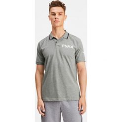 Puma Modern Sports Polo Koszulka Szary. Szare podkoszulki męskie Puma, l, z haftami, z elastanu, polo, bez rękawów. Za 171,95 zł.
