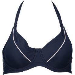 Stroje dwuczęściowe damskie: Biustonosz bikini w kolorze granatowym