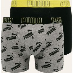 Puma - Bokserki (2-pack). Czarne bokserki męskie Puma, bez wzorów, z elastanu. W wyprzedaży za 59,90 zł.