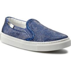 Tenisówki GUESS - Greta 2 FLGRE2 FAB12 BLUE. Niebieskie półbuty damskie marki Guess, z aplikacjami, z gumy, bez zapięcia. W wyprzedaży za 269,00 zł.
