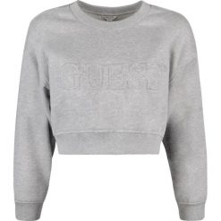 Guess Bluza. Bluzy damskie Guess, z aplikacjami, z tkaniny, z długim rękawem, długie, bez kaptura. Za 199,00 zł.