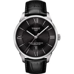 PROMOCJA ZEGAREK TISSOT Chemin Des Tourelles Powermatic 80 T099.407. Czarne zegarki męskie marki TISSOT, ze stali. W wyprzedaży za 2816,00 zł.