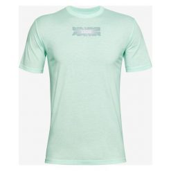 Under Armour Basketball Graphic Koszulka Zielony. Zielone podkoszulki męskie Under Armour, xl, z nadrukiem, z bawełny, bez kołnierzyka, krótkie. Za 119,95 zł.