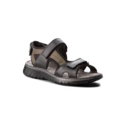 LASOCKI FOR MEN MI18-876. Czarne sandały męskie Lasocki For Men, ze skóry, bez zapięcia. Za 119,99 zł.