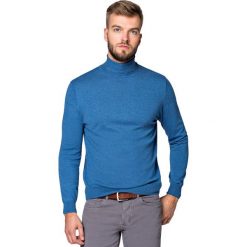 Golf Sterling J.Niebieski. Niebieskie swetry męskie LANCERTO, xl, bez wzorów, z bawełny, eleganckie. Za 199,90 zł.