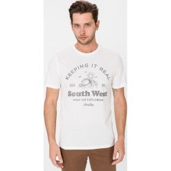 Jack & Jones Dover Koszulka Biały. Białe podkoszulki męskie Jack & Jones, s, z nadrukiem, z bawełny, z krótkim rękawem. Za 44,95 zł.