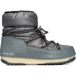 Buty MOON BOOT LOW NYLON WP Szary. Szare buty sportowe damskie marki Moon Boot, bez wzorów, ze skóry ekologicznej, klasyczne. W wyprzedaży za 392,00 zł.