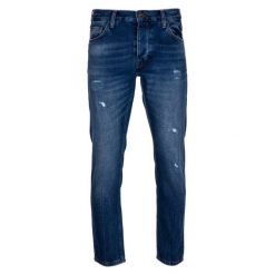 Mustang jeansy męskie 36/34 niebieskie. Niebieskie jeansy męskie Mustang, m, bez wzorów, z bawełny, klasyczne. W wyprzedaży za 289,00 zł.