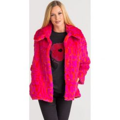 FUTERKO VERSACE JEANS COUTURE. Pomarańczowe kurtki damskie Versace Jeans Couture, z haftami, z jeansu. Za 3429,00 zł.