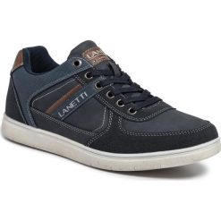 Sneakersy LANETTI - MP07-81101-08 Cobalt Blue. Niebieskie sneakersy męskie Lanetti, na co dzień, bez wzorów, ze skóry ekologicznej, klasyczne, bez zapięcia. Za 119,99 zł.