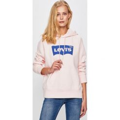 Levi's - Bluza. Różowe bluzy damskie marki Levi's®, s, bez wzorów, z bawełny, bez rękawów, z kapturem. Za 239,90 zł.