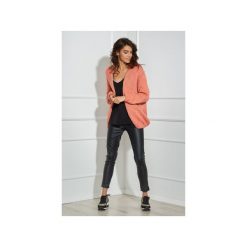 Sweter Classic rozpinany. Pomarańczowe swetry damskie Ooh la la, na zimę, l, bez wzorów, z jeansu, klasyczne, bez rękawów, bez kaptura. Za 139,00 zł.